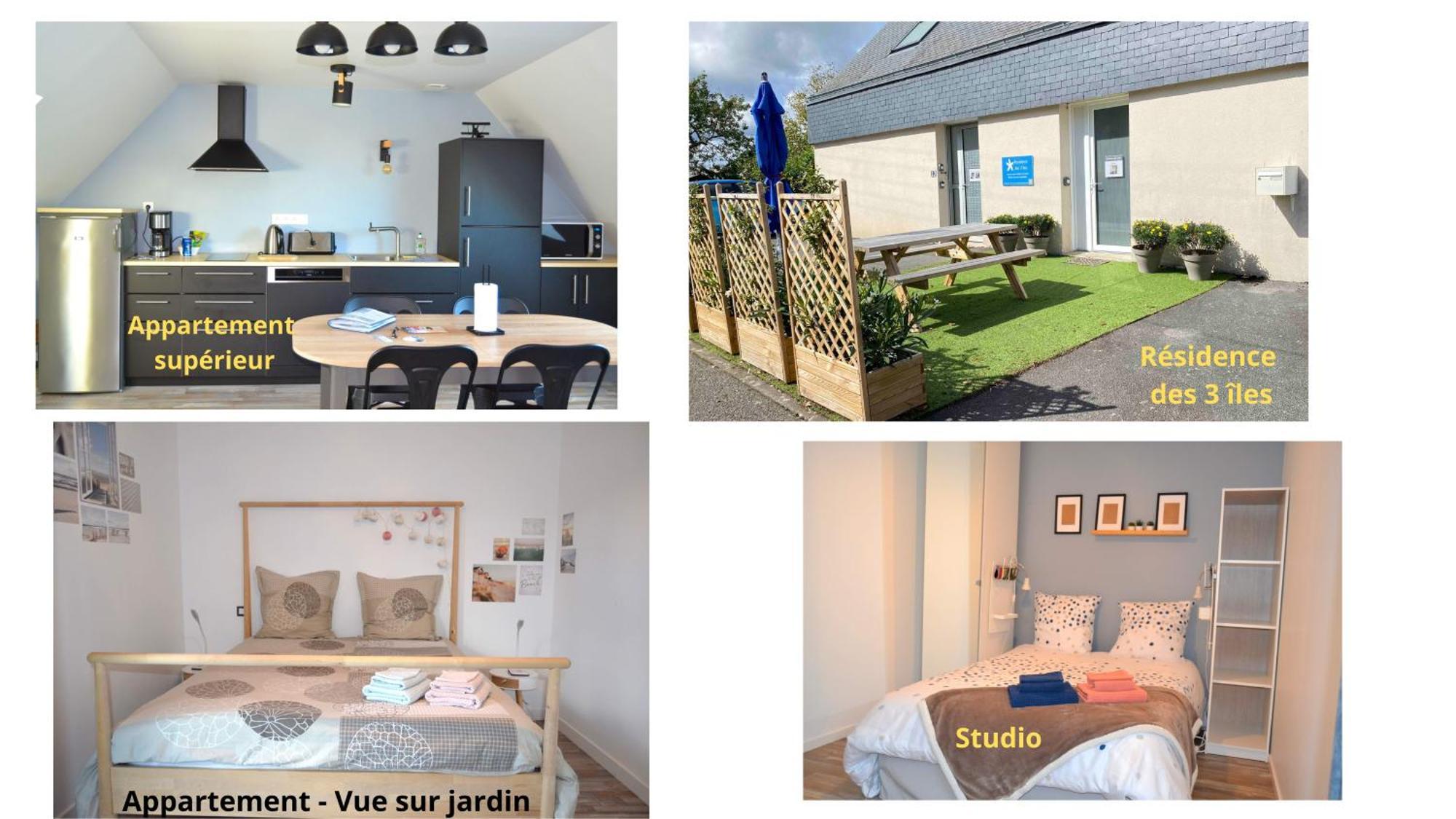 Residence Des 3 Iles, En Plein Centre-Ville, A 5 Min Des Plages, 3 Appartements Neufs Étables Zewnętrze zdjęcie